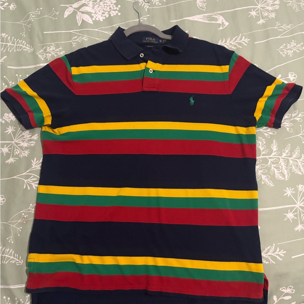 Ralph Lauren Mens Polo Shirt - Multicolor Stripes